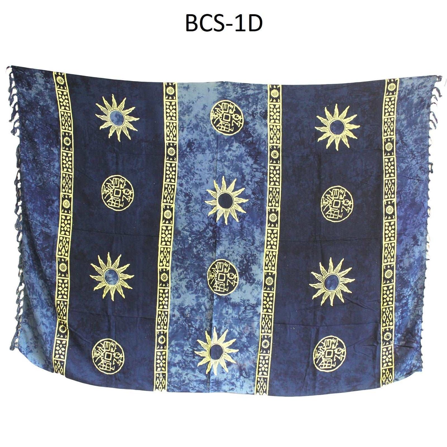 1x Bali Celtic Sarongs - Sun Symbols (4 Assorted Colours) - best price from Maltashopper.com BCS-01DS