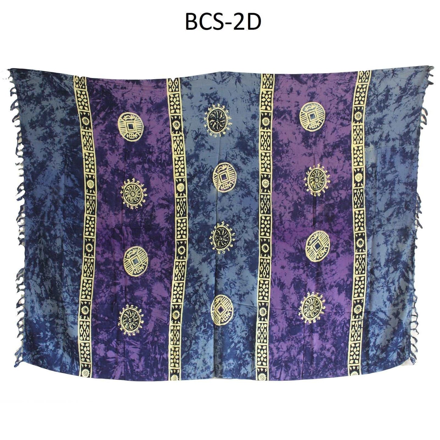 1x Bali Celtic Sarongs - Lucky Coins (4 Assorted Colours) - best price from Maltashopper.com BCS-02DS