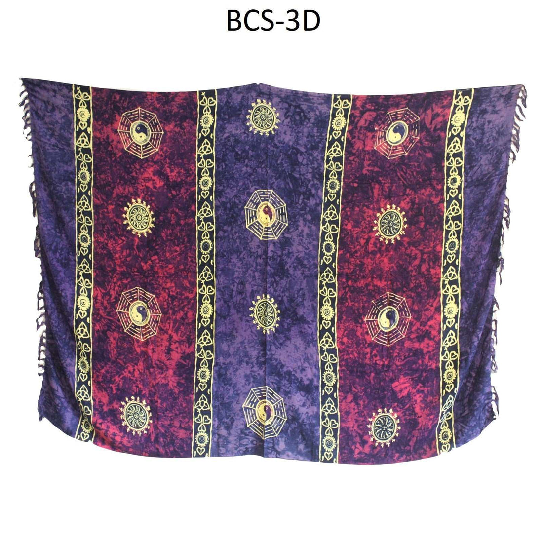 1x Bali Celtic Sarongs - Yin & Yang (4 Assorted Colours) - best price from Maltashopper.com BCS-03DS