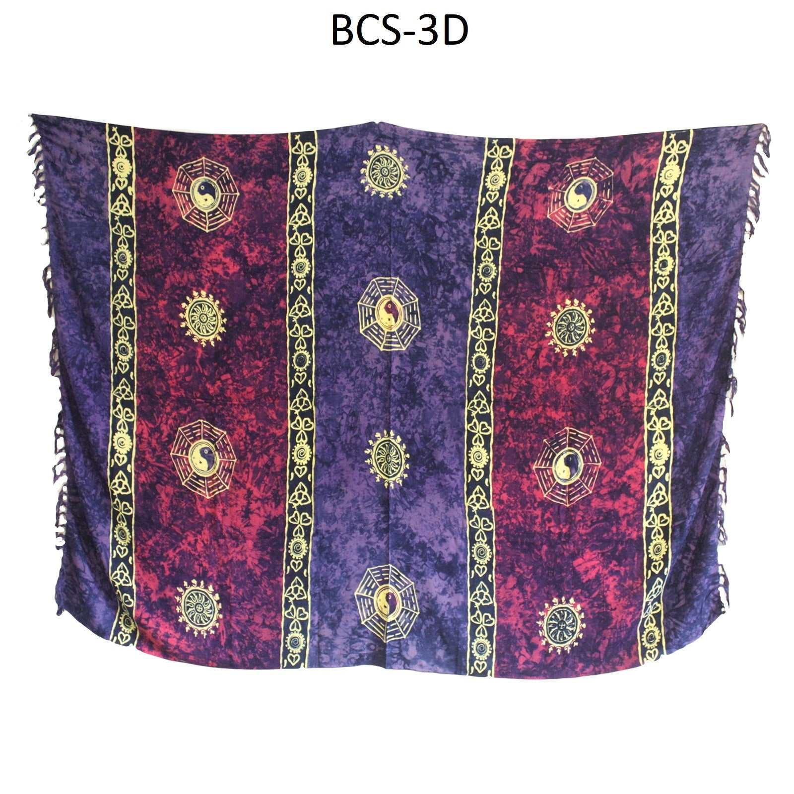 1x Bali Celtic Sarongs - Yin & Yang (4 Assorted Colours) - Premium  from Bliss - Just €19.10! Shop now at Maltashopper.com