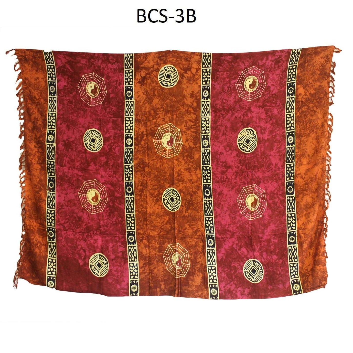 1x Bali Celtic Sarongs - Yin & Yang (4 Assorted Colours) - best price from Maltashopper.com BCS-03DS