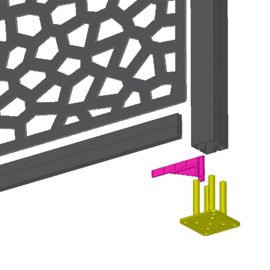 Bricocenter GROUND BASE FOR GALVANIZED NORTENE PANEL