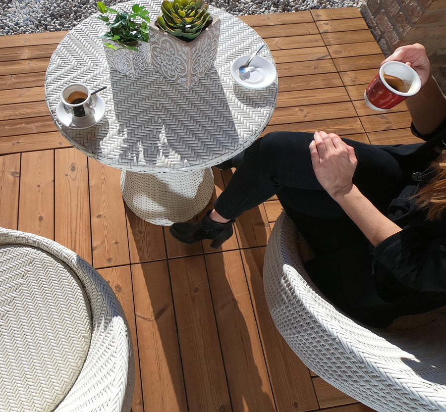 Piastrella smartdeck thermowood naturale 60x60