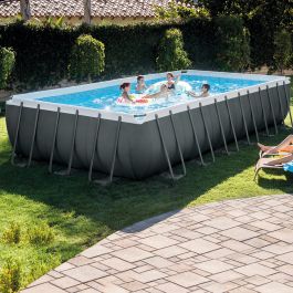 ULTRA XTR FRAME RECTANGULAR POOL 732X366X132cm sand pump