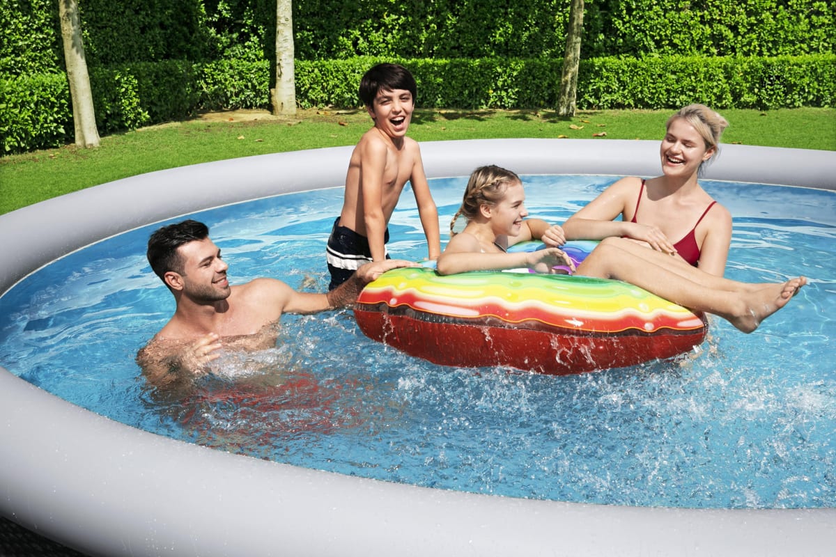 BESTWAY - easy inflatable above ground pool set d.396 h.76cm