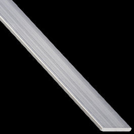 NATURAL ALUMINIUM FLAT PROFILE 20x2MM 1M MATT