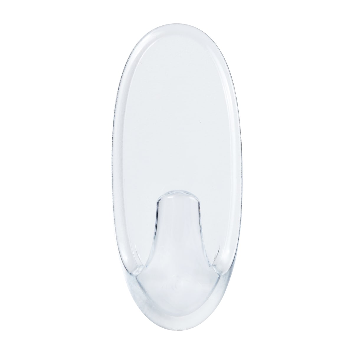 2 ADHESIVE HOOKS FOR OUTDOOR USE TRANSPARENT COMMAND MEDIUM