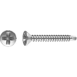COUNTERSUNK HEAD SCREWS FOR METAL AUTOPERFO