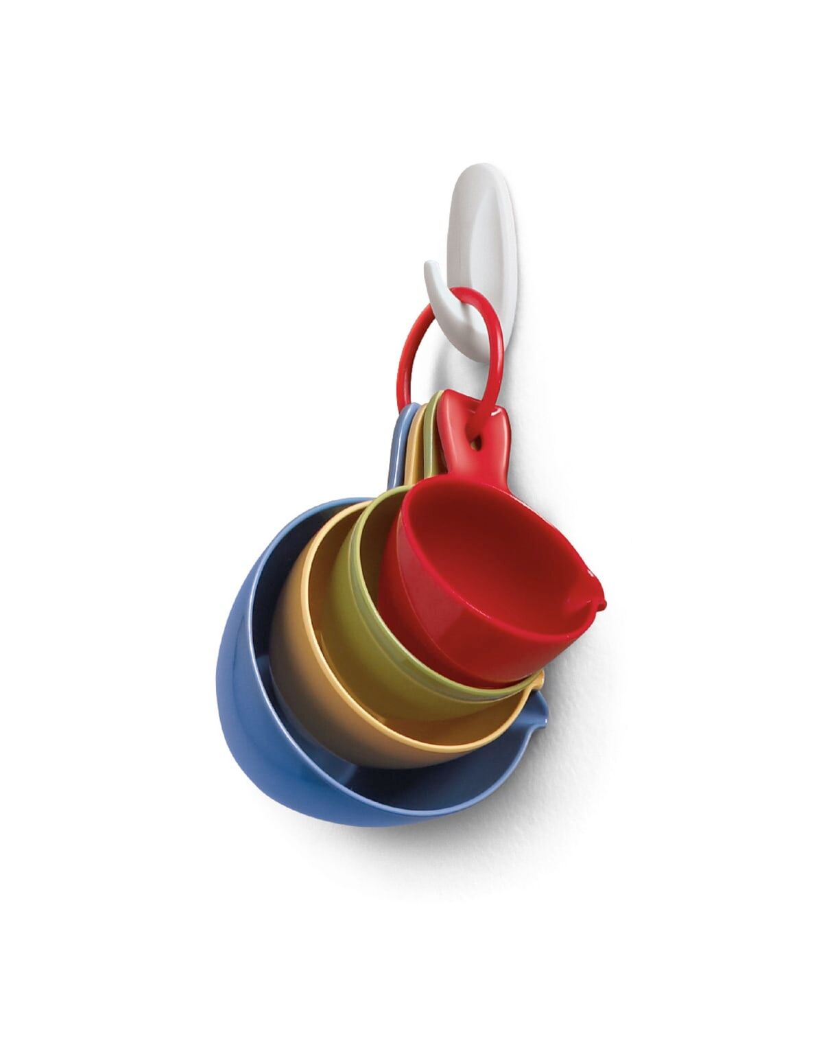 2 SMALL WHITE ADHESIVE COMMAND HOOKS
