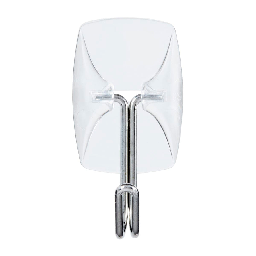 Bricocenter 3 TRANSPARENT ADHESIVE HOOKS WITH METAL TIP COMMAND SMALL