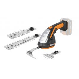 WORX BATTERY SHEAR 20V LAWN MOWER AND HEDGE TRIMMER 20V BATTERY AND CHARGE NOT INCLUDED