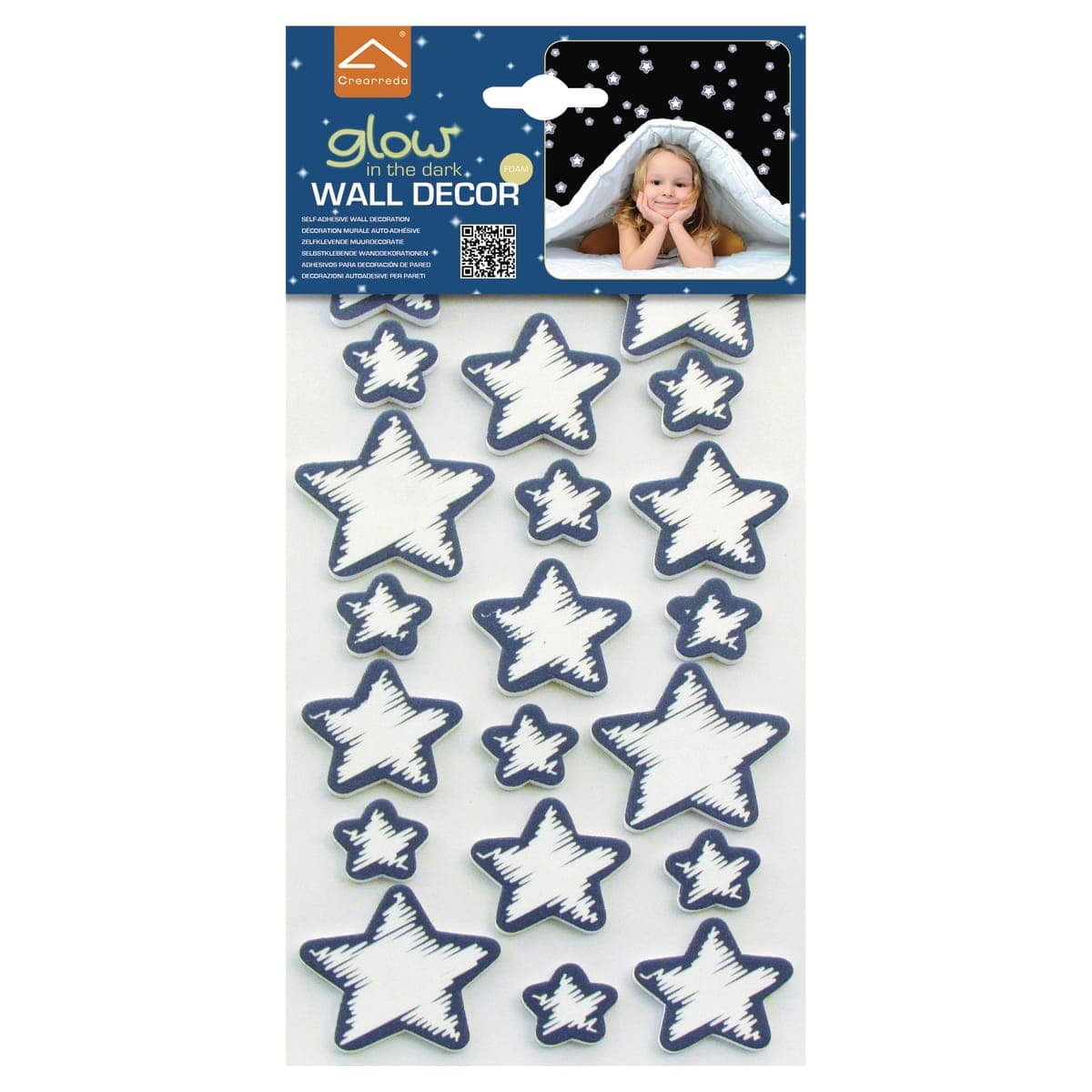 Bricocenter STICKER FOAM 3D GLOW STARS 15.5X34 CM