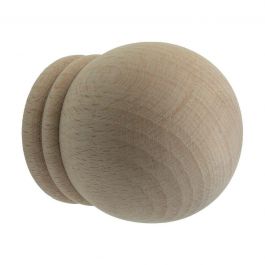 RAW WOOD BALL FINIALS D28