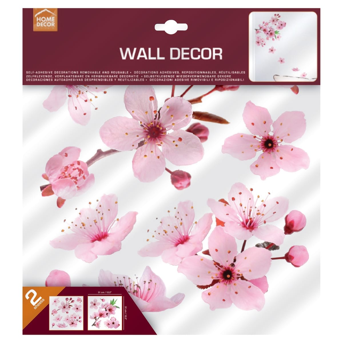 CHERRY BLOSSOM STICKER 31.5X34 CM