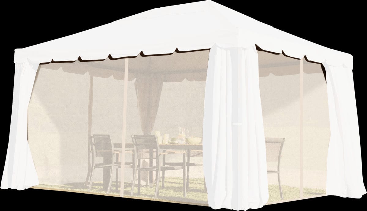 Bricocenter NATERIAL - SET OF 4 MOSQUITO NETS FOR GAZEBO YSIS NATERIAL TORTORA 3X4 M