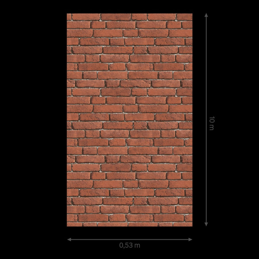 Bricocenter WALLPAPER ANTIQUE RED BRICK 53CMX10.5M