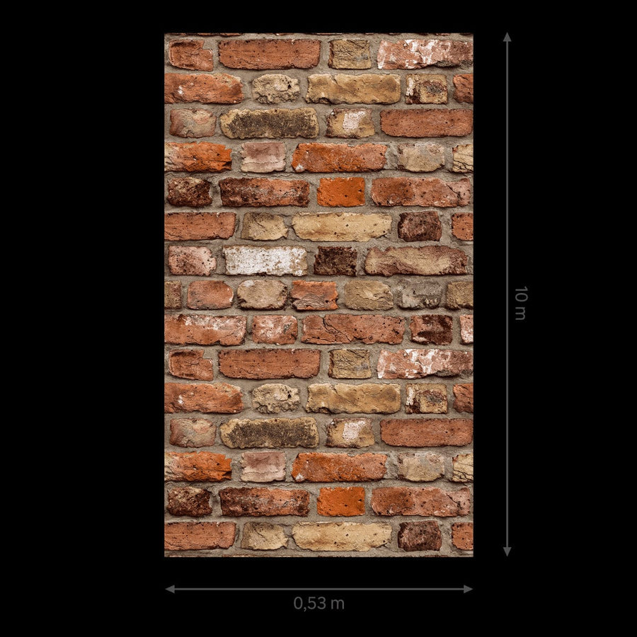 Bricocenter OCHRE BRICK WALLPAPER 53CMX10.5M