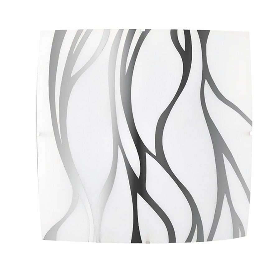 Bricocenter CEILING LIGHT SONNY WHITE AND CHROME 30X30 CM 2XE27=42W