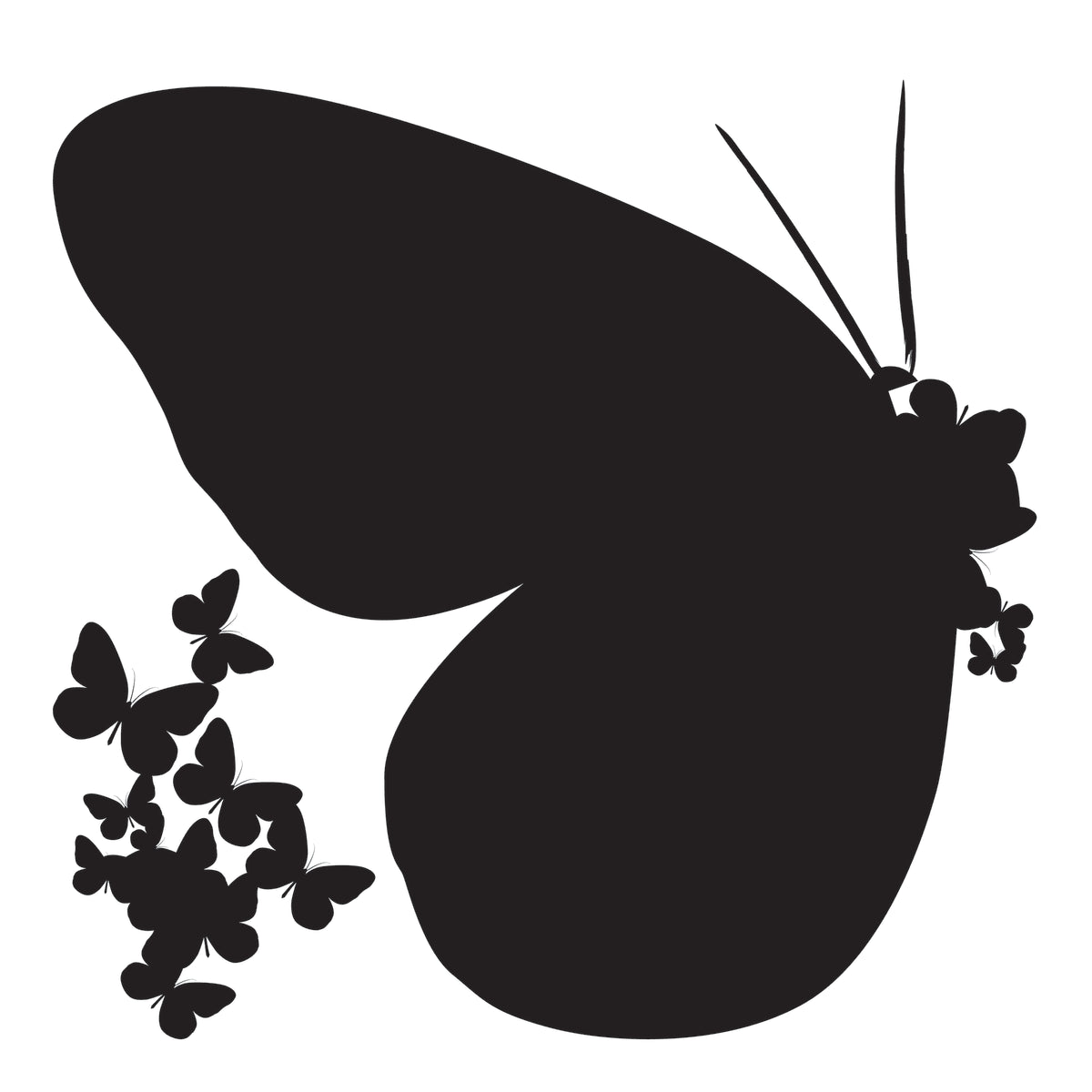 BUTTERFLIES STICKER 31.5X34 CM