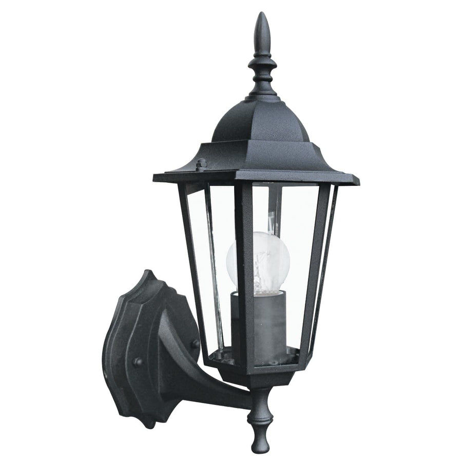 Bricocenter MILANO ASCENDING WALL LIGHT ALUMINIUM BLACK 37X21 CM E27=60W IP44