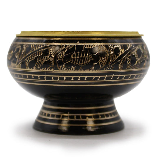 Bliss Brass Charcoal Burner with Coaster