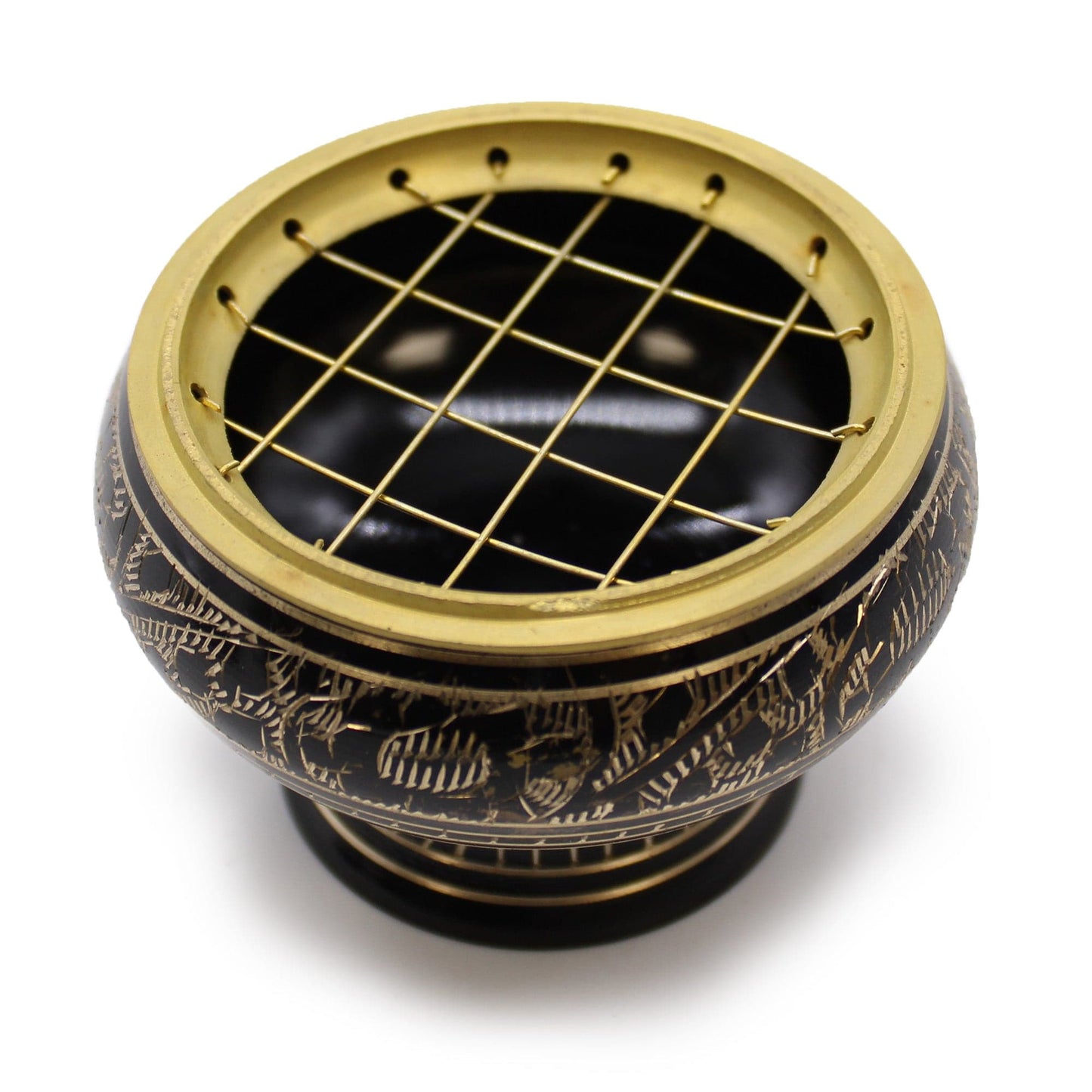 Bliss Brass Charcoal Burner with Coaster