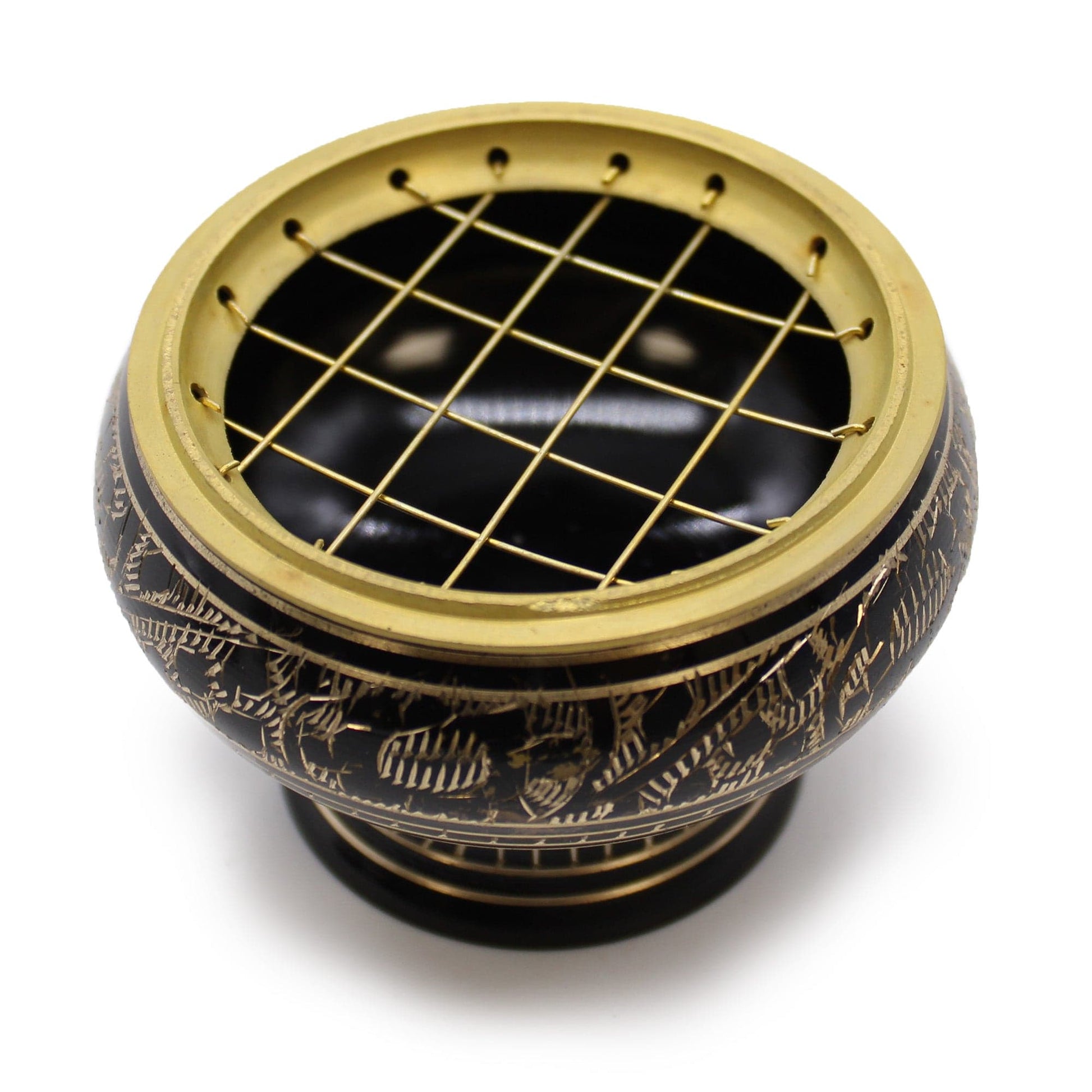Bliss Brass Charcoal Burner with Coaster