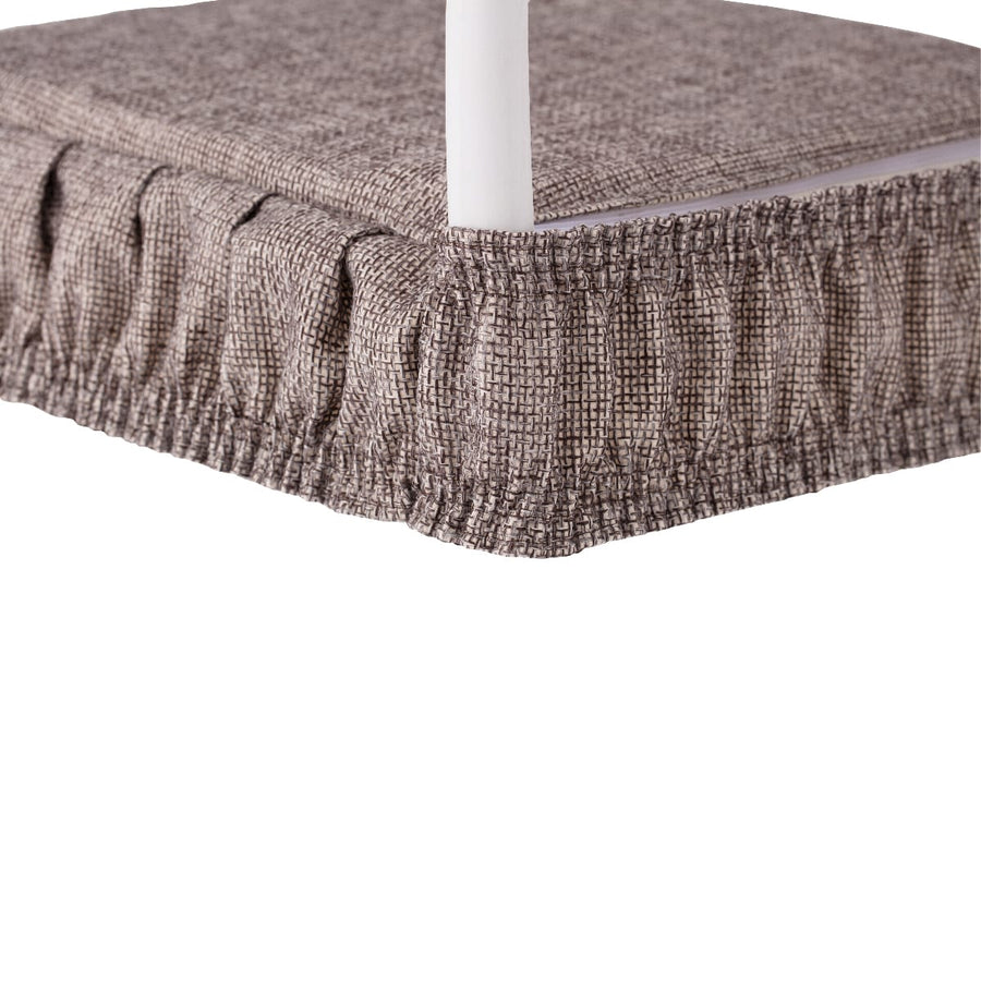 Bricocenter ANTONELLA 42X42 CM CHAIR COVER WITH ELASTIC BAND GREY