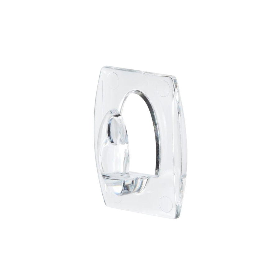 Bricocenter 6 ADHESIVE TRANSPARENT COMMAND HOOKS FOR KEYS