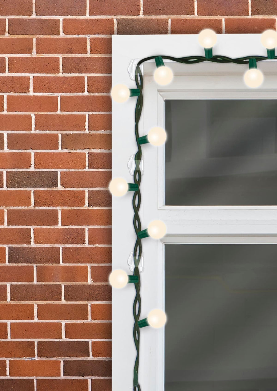 Bricocenter 8 TRANSPARENT ADHESIVE HOOKS FOR OUTDOOR COMMAND LIGHTS