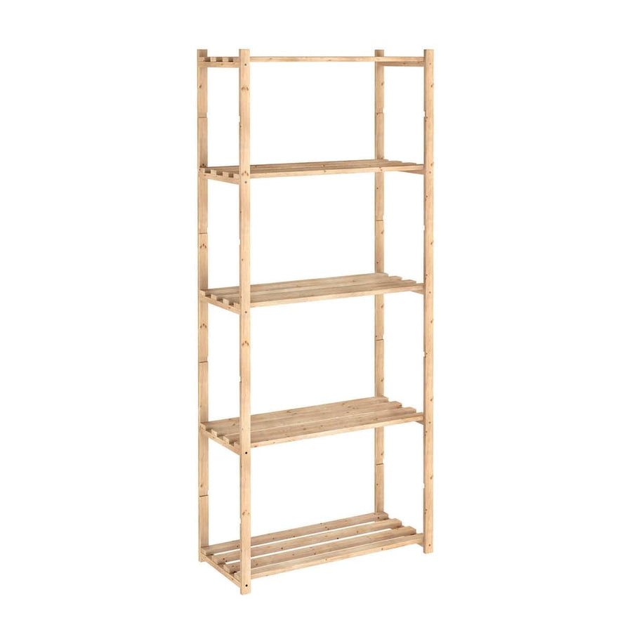 Bricocenter WOODEN SHELF L70XP30XH170CM 5 SHELVES
