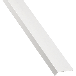 PVC "L" ANGLE PROFILE 30x20x1MM 1M WHITE ANG MM30X20 PVC MATT WHITE MT1.00