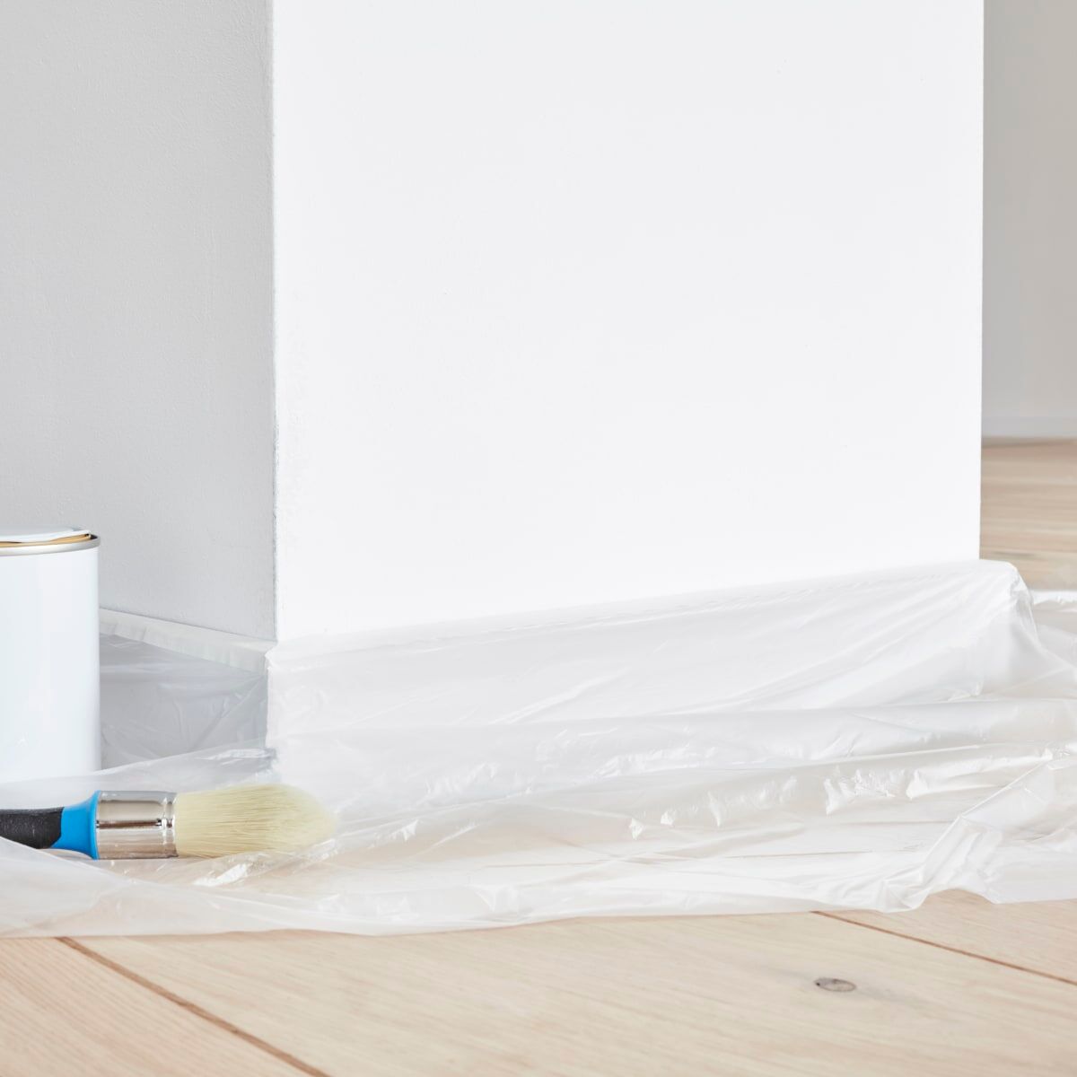 SUPER LIGHT PLASTIC PROTECTION ROLL WITH 7 MICRON DEXTER TAPE 0.55X20MT