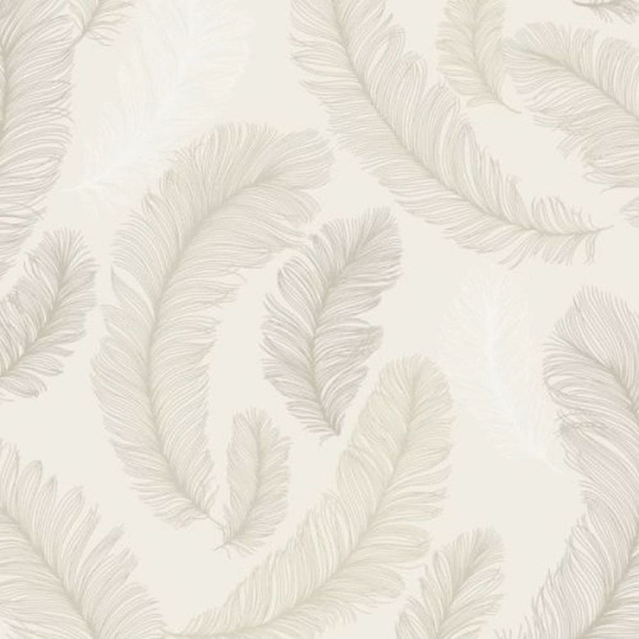 Bricocenter FEATHER WALLPAPER DOVE GREY GLITTER 53CMX10.5M