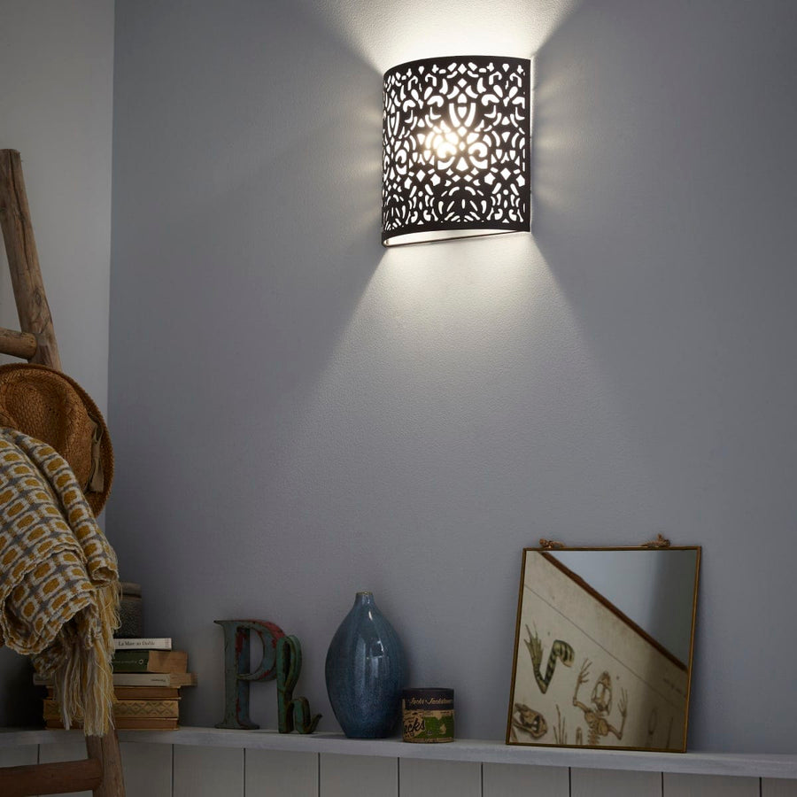 Bricocenter ABRA RUGGINE METAL FLOOR LIGHT 23x23X8.5 CM E27=60W