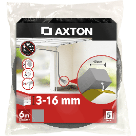 BLACK NEOPRENE GARAGE GASKET MM17X