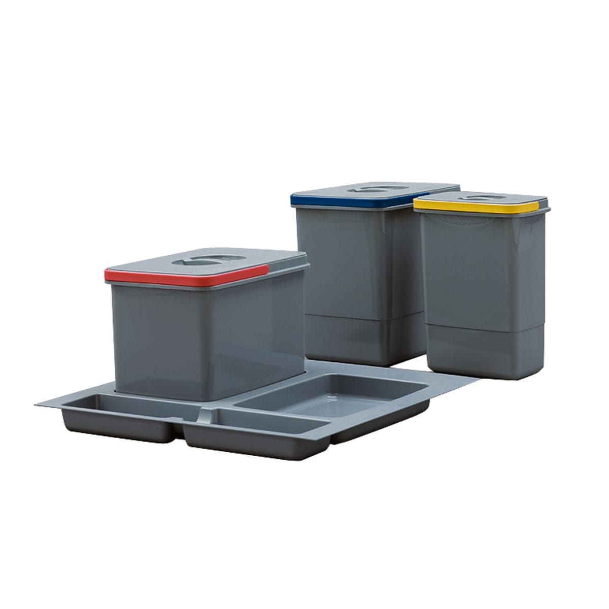Bricocenter INNER DUSTBIN BUCKET WITH HANDLES L21.5 P14.5 H29.5CM 7LT POLYPROPYLENE GREY