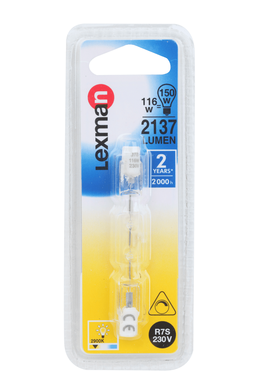 74.9 mm R7S 120 W halogen bulb