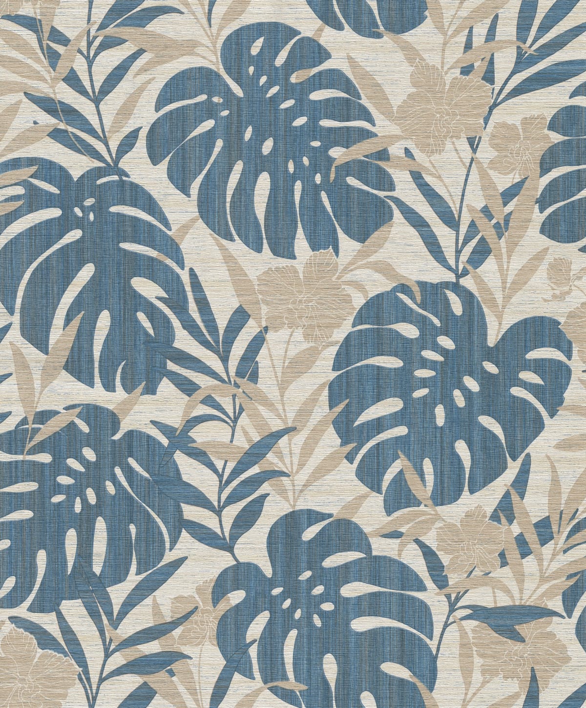 Bricocenter WALLPAPER LEAF FLOWER BEIGE 53CMX10.5M