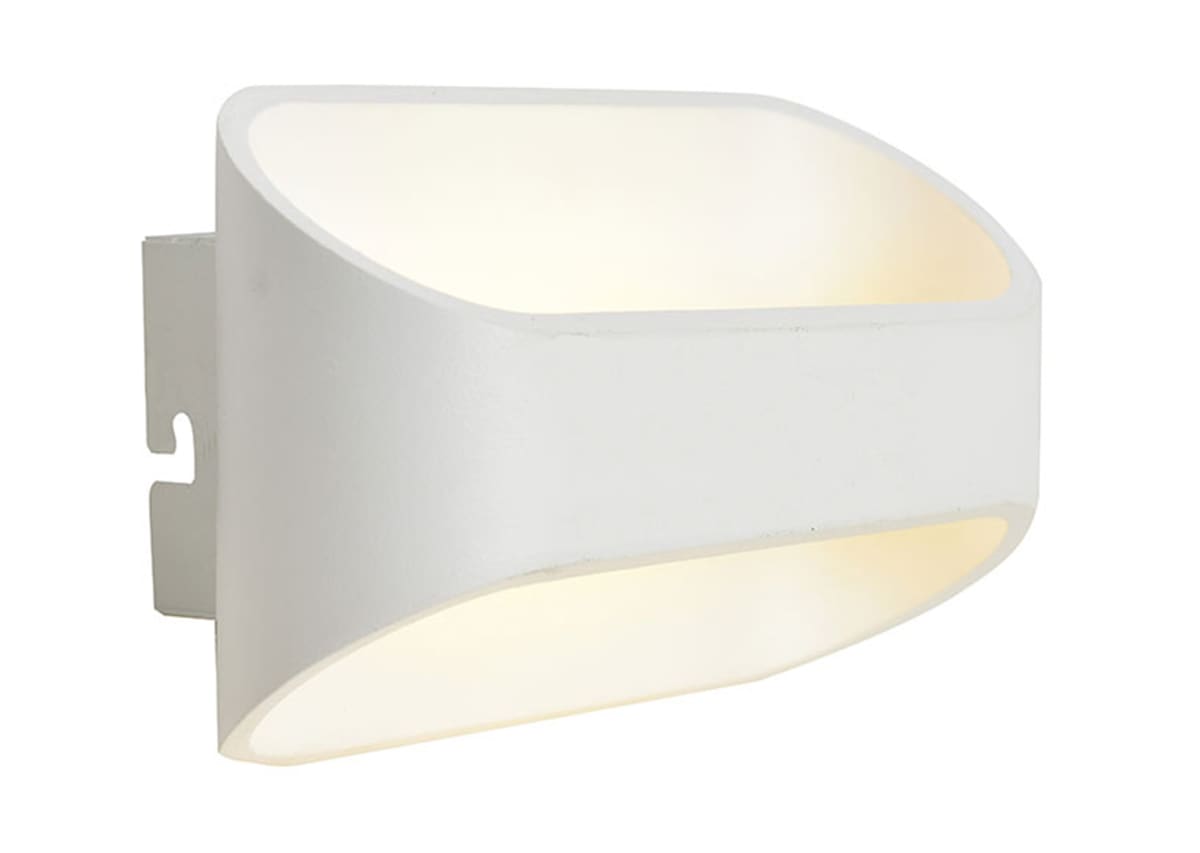 Bricocenter KOPER METALWHITE 16x13xH10CM LED 5W WARM LIGHT KOPER METAL FLOOR LIGHT fixture