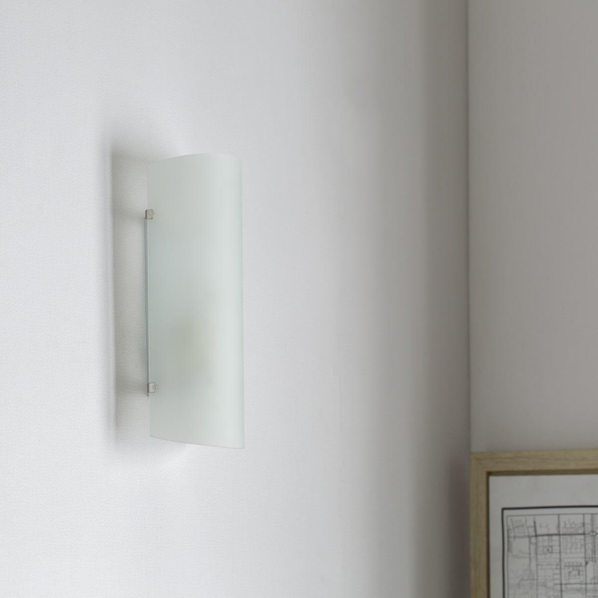 Bricocenter HANKO WALL LIGHT WHITE GLASS 26X10.5X8CM E27=60W