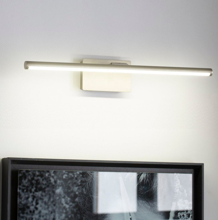 Bricocenter APPLIQUE MUSEIO ALLUMINIO NICKEL 39.2X10.5X6.4CM LED 5.1W LUCE NATURALE