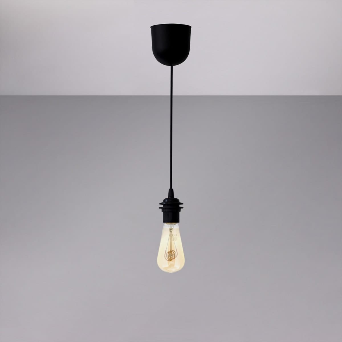 Bricocenter PENDEL JULY PLASTIC BLACK 70 CM E27=60W
