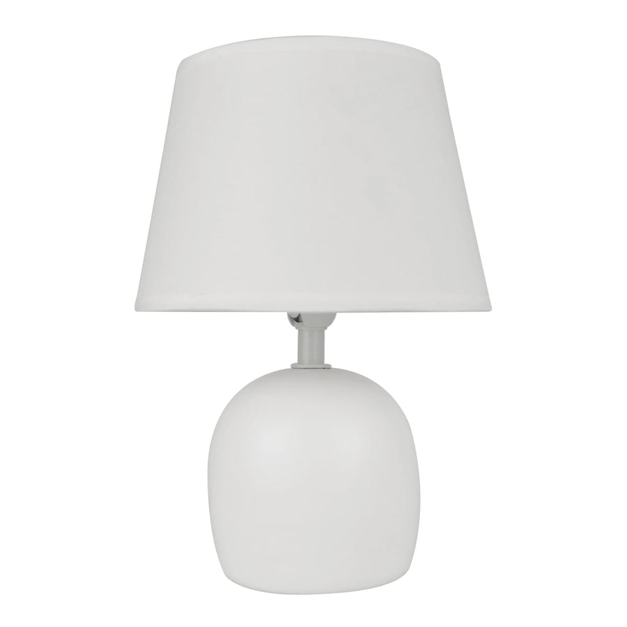 Bricocenter LAMPADA DA TAVOLO POKI CERAMICA BIANCO H24.5 E14=40W