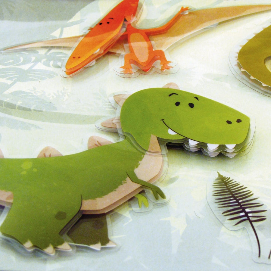 Bricocenter STICKER 3 LEVELS DINOSAURS 31.5X36 CM