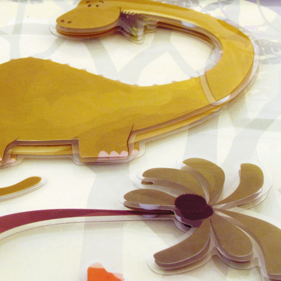 Bricocenter STICKER 3 LEVELS DINOSAURS 31.5X36 CM