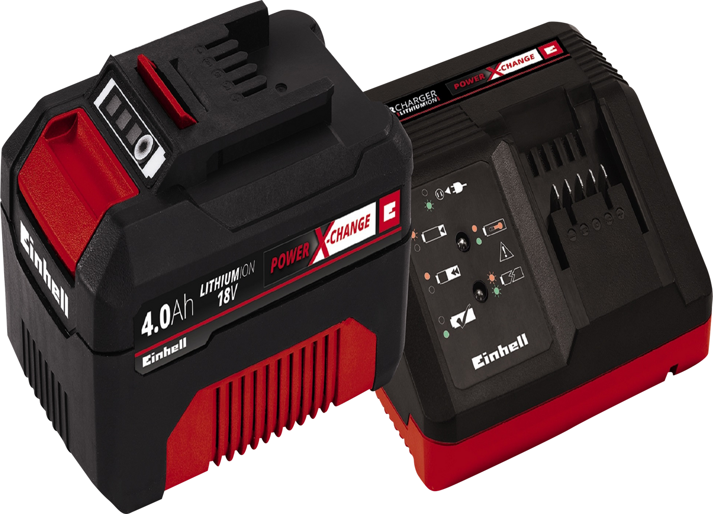 STARTER KIT PXC 18V 4.0 AH BATTERY AND CHARGER EINHELL