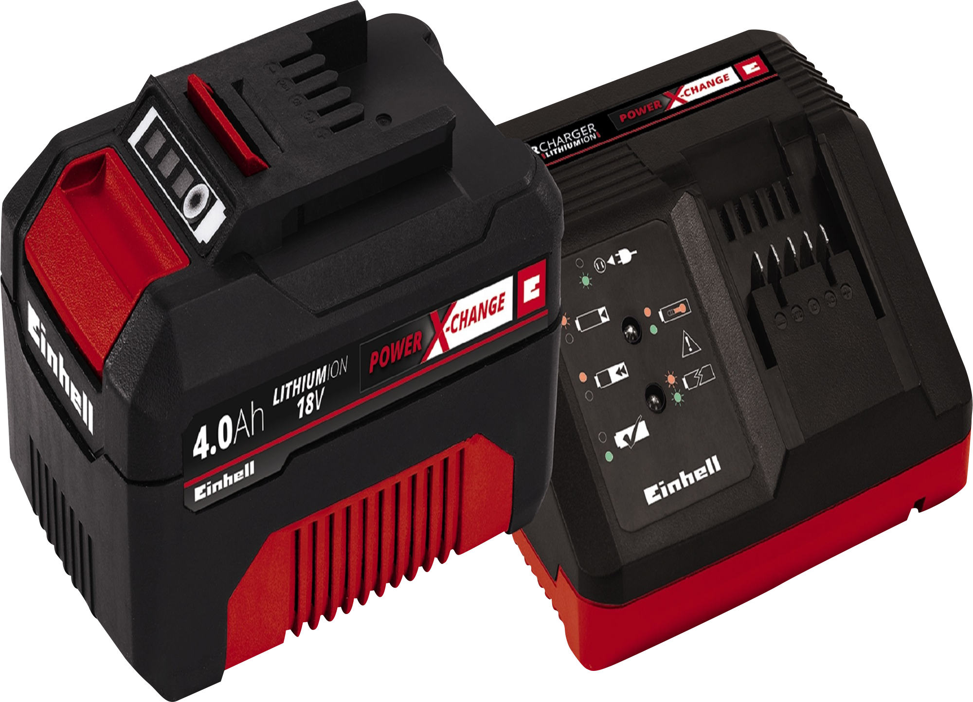 STARTER KIT PXC 18V 4.0 AH BATTERY AND CHARGER EINHELL
