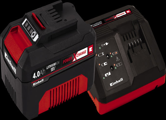 STARTER KIT PXC 18V 4.0 AH BATTERY AND CHARGER EINHELL