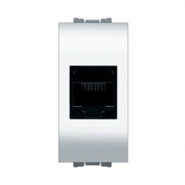 FLEXI MAINS SOCKET RJ45 WHITE